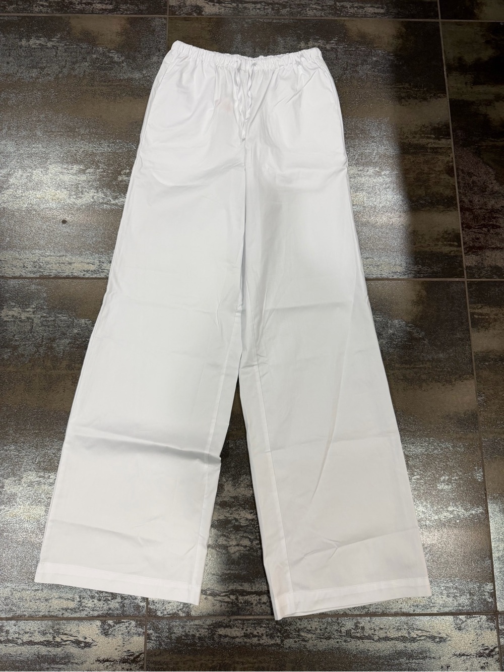 NWT WeWoreWhat Wide-Leg White Drawstring Women's Pants